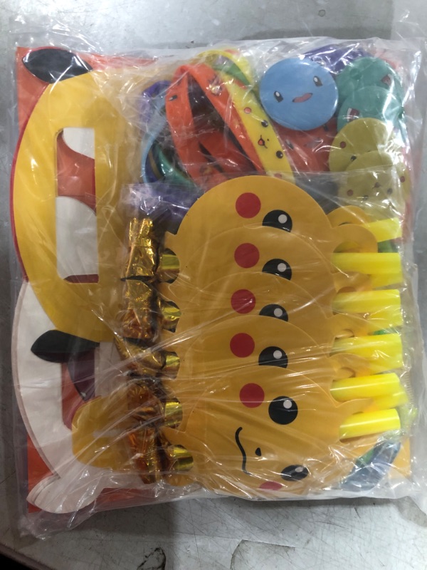 Photo 1 of Andzerolief Cartoon Birthday Party Favor Supplies, 70pcs Party Favor Gift for Kids Include Keychains, Wristbands, Badges, Blower Whistles, Mini Bubbles, Tattoo Sticker, Goodie Bags for Boys Girls