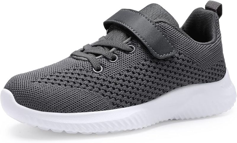 Photo 1 of BXYJDJ Kids Boys Girls Running Shoes Comfortable Lightweight Breathable Slip on Sneakers Athletic Tennis Shoes 34