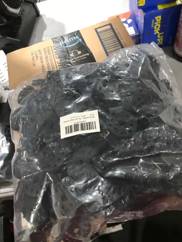 Photo 1 of 100 Pieces of Black Shade Cloth Clips, Sunshade Netting Fixing Clips, Reusable Sunshade Cloth Clips,Round Plastic Sunshade Clips, Anti-Bird Netting, Sunshade Net and Garden Netting Accessories