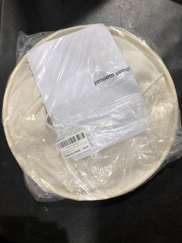 Photo 1 of 2 Pcs Lamp Shade Desk Table White Farmhouse Outdoor Morden Clip on Lampshades, Large Floor Burlap Drum Linen Modern Tall Empire 10"x14"x10" Floor Lamp with Shade Oval, Round Mid Century Lamp Shade