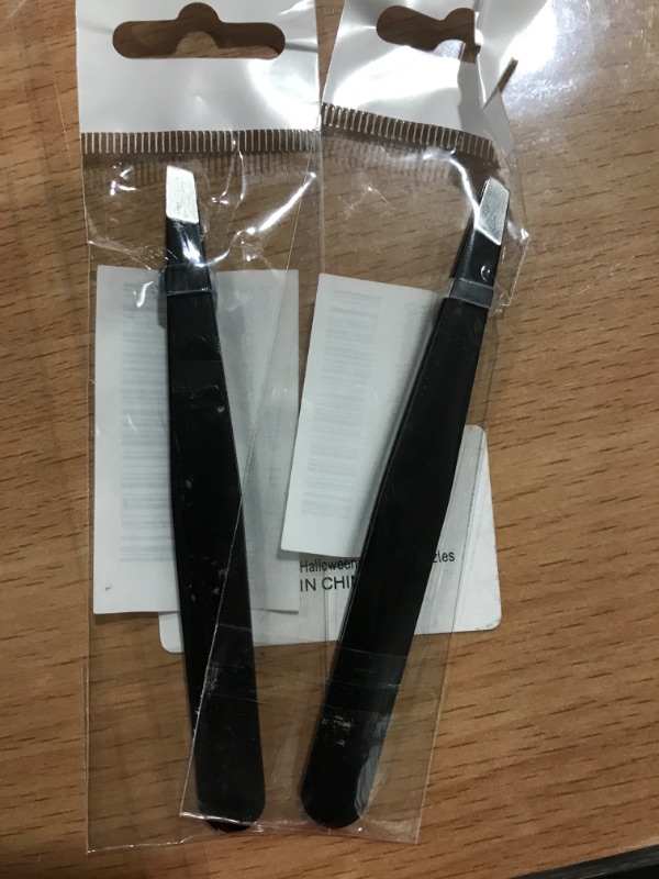 Photo 2 of 2 Pack of Tweezers, Black