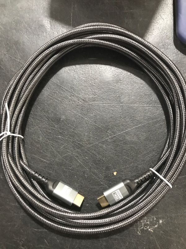 Photo 1 of ALLEASA 8K HDMI Cable, Ultra 48Gbps High Speed 20 FT HDMI Cable, 20 Foot hdmi Cable -4K@120Hz 8K@120Hz, eARC, HDR10, DTS:X, HDCP 2.2 & 2.3, Compatible with PS4/5,Blu-ray, Monitor,PC?Grey,1 Pack?