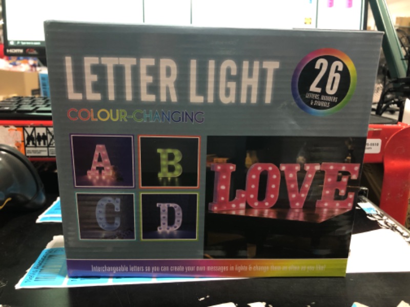 Photo 2 of Pooqla Colorful Light Up Letters, Silver LED Marquee Letter Lights Battery Operated,16 Colors Glitter Alphabet Letter Sign Night Lights for Girls Birthday Party Wedding Bedroom Decoration, Letter P