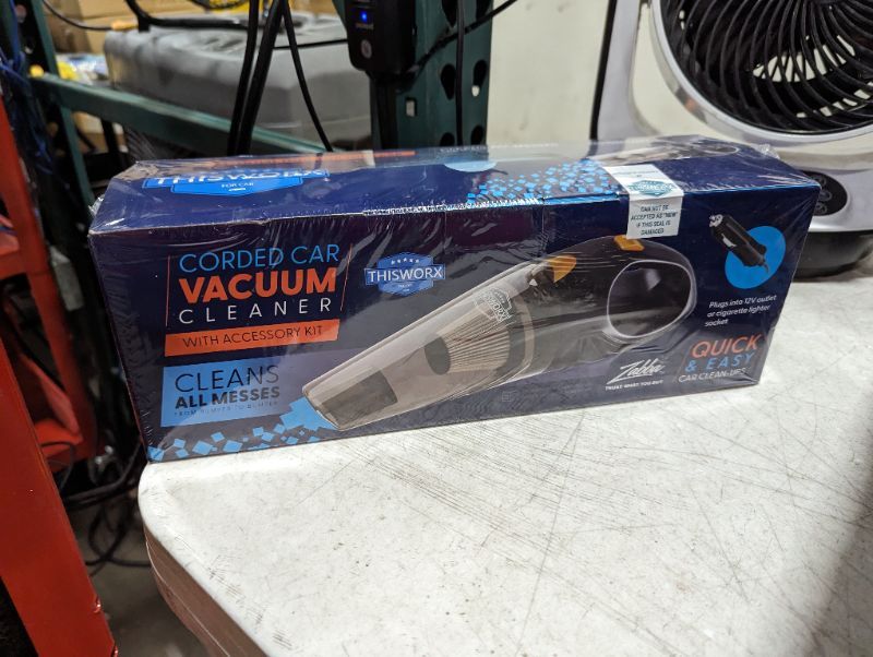 Photo 1 of ThisWorx Portable Car Vacuum Cleaner w/ 16 Foot Cable - 12V (Black)