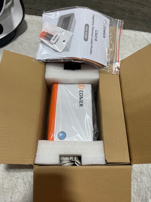 Photo 1 of K Comer Shipping Label Printer 150mm/s High-Speed 4x6 Direct Thermal Label Printing for Shipment Package 1-Click Setup on Windows/Mac,Label Maker Compatible with Amazon, Ebay, Shopify, FedEx,USPS,Etsy BASIC VERSION