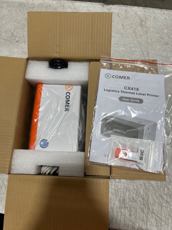 Photo 1 of K Comer Shipping Label Printer 150mm/s High-Speed 4x6 Direct Thermal Label Printing for Shipment Package 1-Click Setup on Windows/Mac,Label Maker Compatible with Amazon, Ebay, Shopify, FedEx,USPS,Etsy BASIC VERSION
