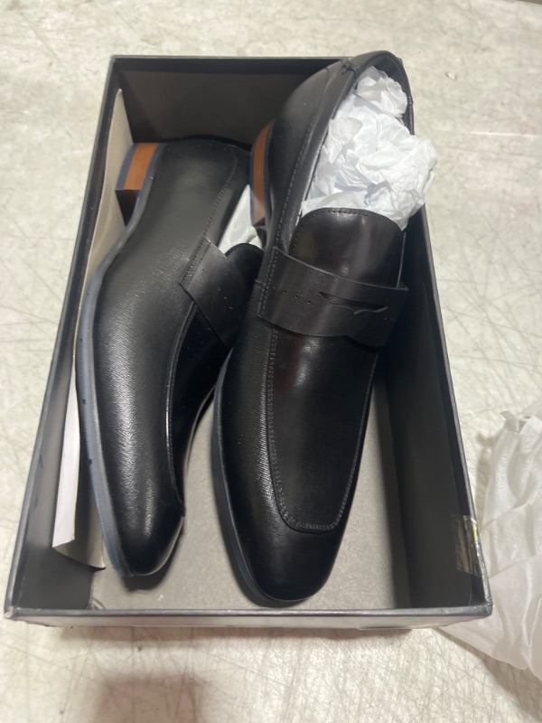 Photo 2 of Men's Slip on Oxford Dress Shoes Classic Handmade Calfskin Manufacturing More Compact, Choose The Right Size to Modify The Foot Shape 10 Black.b