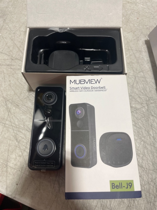 Photo 1 of MUBVIEW Doorbell Camera Wireless with Chime, Video Doorbell - No Subscription, Voice Changer, Motion Zones, 1080HD, PIR Human Detection, 2.4Ghz WiFi, Battery-Powered Smart Doorbell