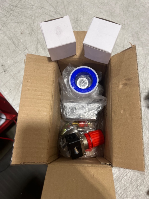 Photo 1 of Air Compressor Pressure Switch Pressure With Valve Control Regulators Gauge 90-120PSI 4 Port Safety Valve Air compressor parts