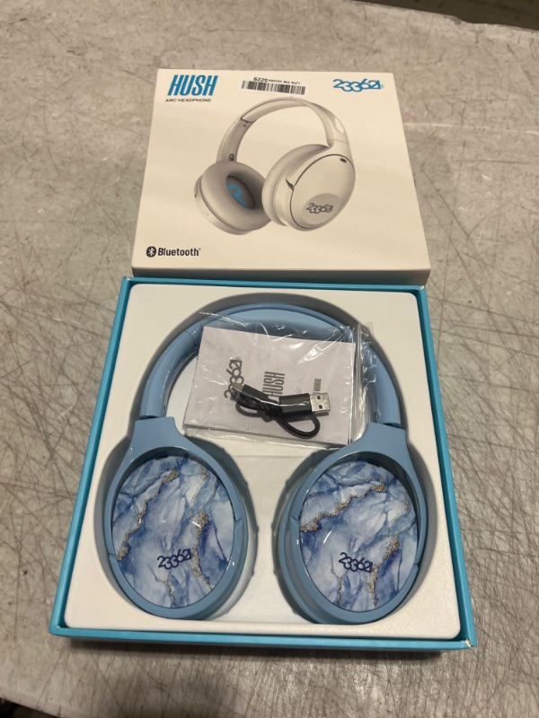 Photo 2 of 233621 Hush-X Hybrid Active Noise Cancelling Bluetooth Headphones with 100 Hrs of Playback and Upgraded Design, Ice River