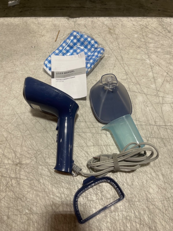 Photo 1 of NTAYDZSW Handheld Steamer for Clothes - 1800W Powerful Steam, 2 Modes for Wet and Dry Ironing, 20-Second Fast Heat-up, Large Detachable Water Tank with Heat-Resistant Gloves - Perfect for Removing Wrinkles from Garments and Fabrics.Blue