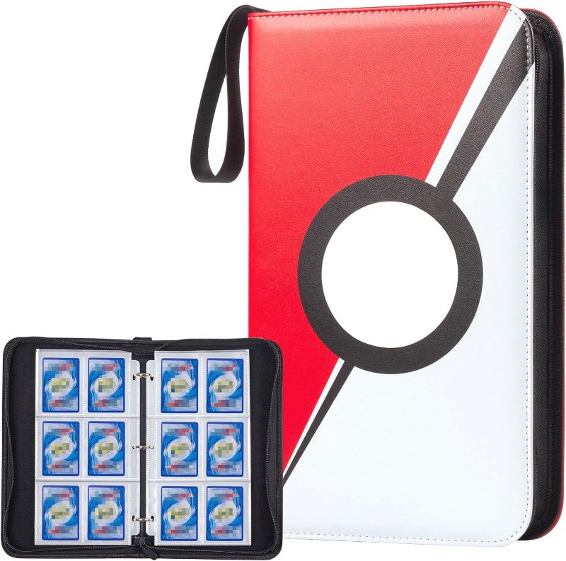 Photo 1 of 2 PACK- Trading Card Binder for Trading Cards with 50 Removable Sheets Holds 600 Cards, Card Book Collector Album Folder for Yugioh, MTG, TCG, Trading Card Holder with Zipper-Toys Gifts for Boys Girls 