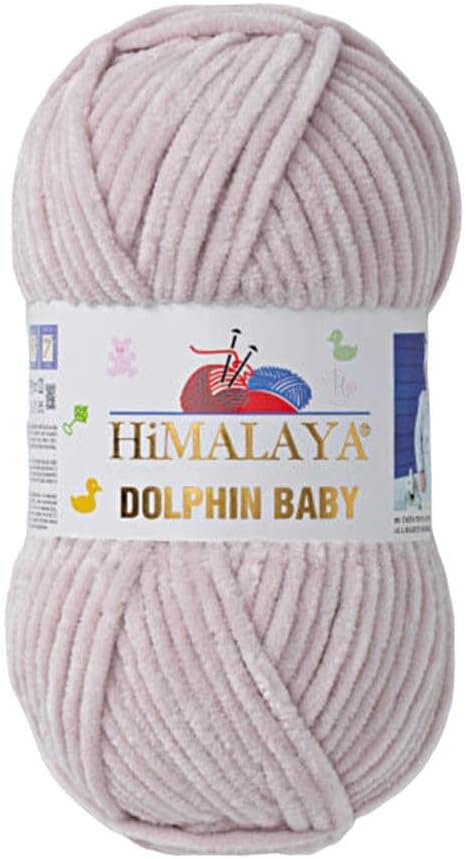 Photo 1 of 2 Pack/Skeins Himalaya Dolphin Baby, Each Skein 100 Gr/3,5 oz, 120 mt/ 132 yd, Super Bulky Yarn, Blanket Yarn, Velvet Yarn, Knitting Yarn, Amigurumi Yarn, Baby Yarn 80342
