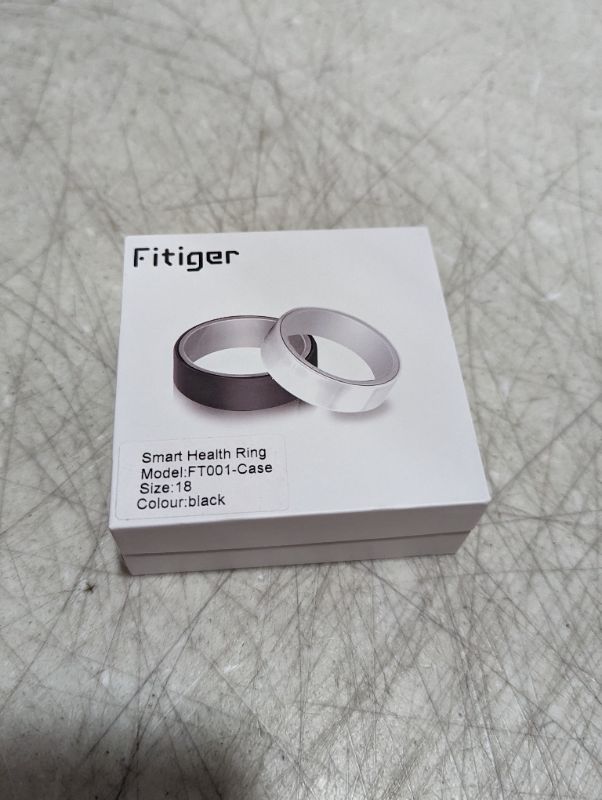 Photo 1 of Fitiger Health Ring Fitness Tracker Smart Ring for Heart Rate/Sleep Tracking/Body Temperature/Pedometer/Blood Oxygen/Bluetooth 5.0/IPX8 Waterproof with Portable Charging Case for Women&Men (Updated)