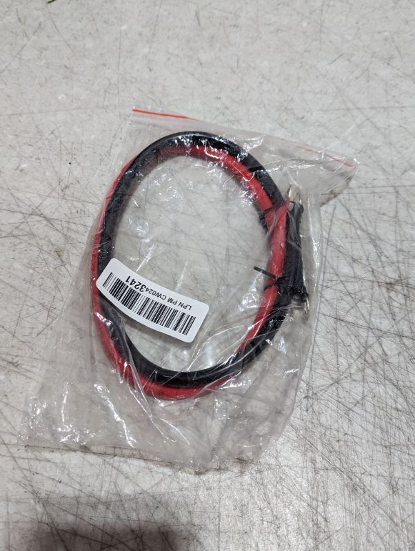 Photo 1 of 5 AWG Battery Cables 5 Gauge Power Inverter Cables with 3/8 Inch and 5/16 Inch Lugs Each End for Solar Marine Boat Vessel RV Car SUV Truck Tractor Motorcycle 2pcs (2FT, 5 AWG) 5 AWG 2FT