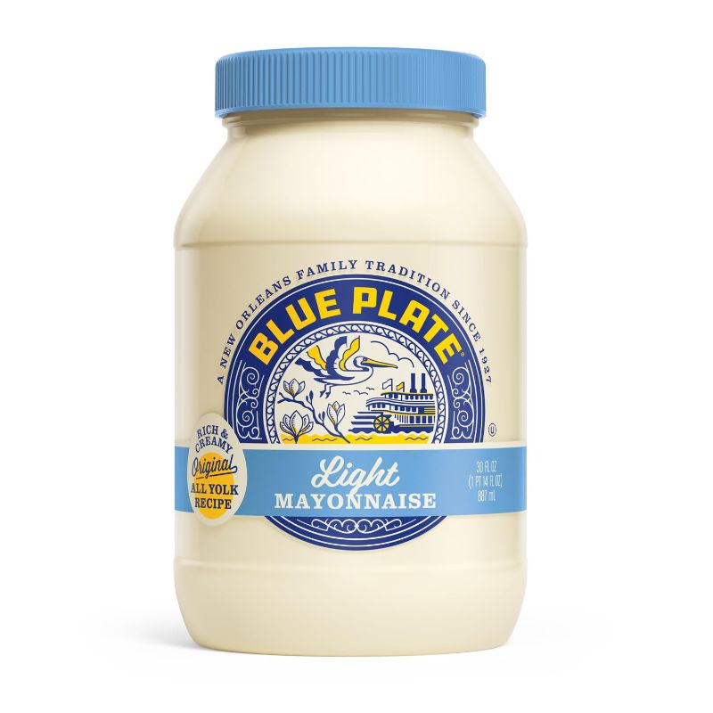 Photo 1 of 2 PACK-Blue Plate Light Mayonnaise, 30 fl oz Light 30 Ounce (EXPIRATION- 01/2024 )