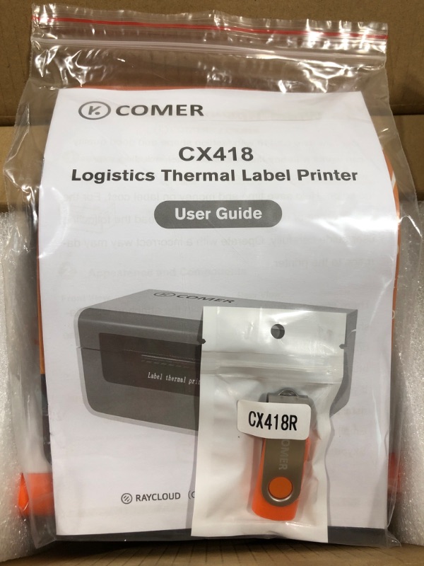 Photo 3 of K Comer Shipping Label Printer 150mm/s High-Speed 4x6 Direct Thermal Label Printing for Shipment Package 1-Click Setup on Windows/Mac,Label Maker Compatible with Amazon, Ebay, Shopify, FedEx,USPS,Etsy
