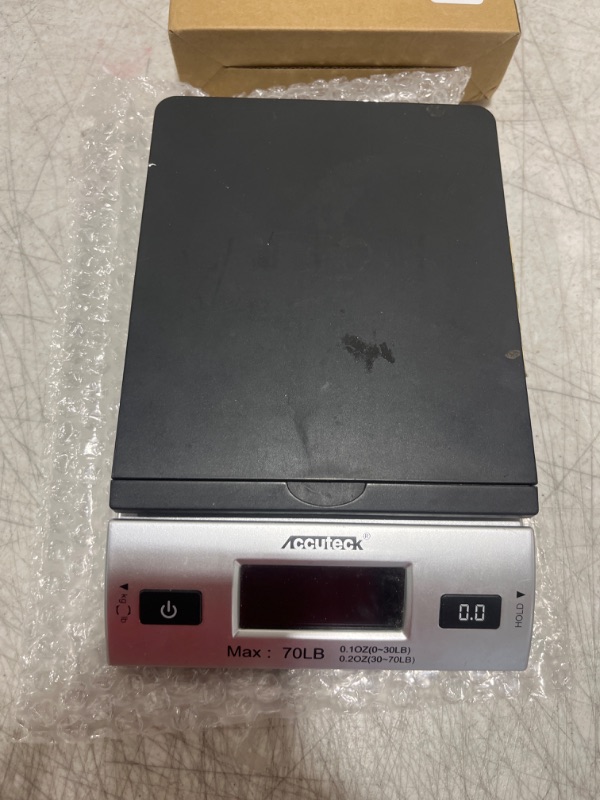 Photo 1 of Accuteck DreamRed 86 Lbs Digital Postal Scale Shipping Scale Postage with USB&AC Adapter, Limited Edition - USED 