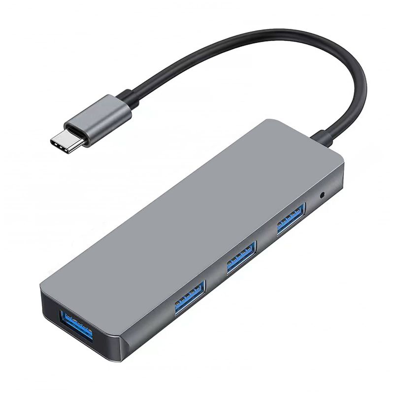 Photo 1 of GVRIOY USB C to USB 3.0 Hub, 4 USB 3.0 USB C Docking Station, to USB Dock, Multiple Ports Adapter Compatible with MacBook Air Pro, Surface Pro, Dell XPS, Chromebook and More Laptops