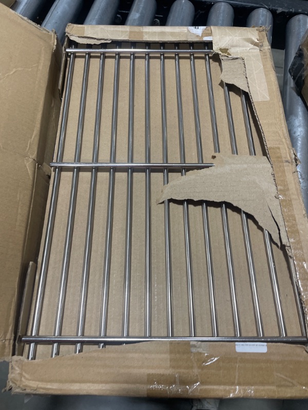 Photo 2 of Stanbroil Stainless Steel Cooking Grates for Weber Summit 600 Series Summit E/S 640/650/660/670 Gas Grills with a Smoker Box, Replacement Parts for Weber 67552 - Set of 3