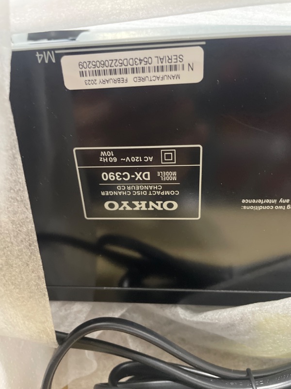 Photo 3 of Onkyo DXC390 6 Disc CD Changer,Black
