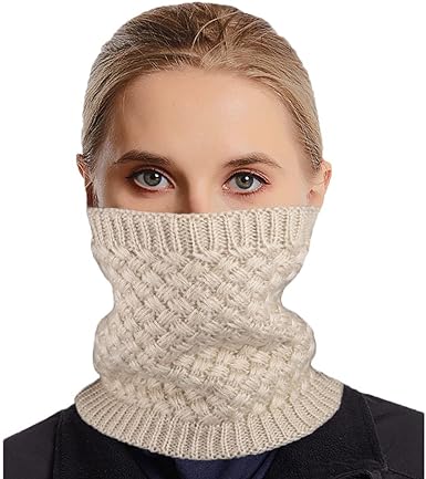 Photo 1 of Bounzhi Winter Neck Warmer Cold Weather Neck Gaiter Face Mask Knit Fleece for Men and Women Hiking Fishing cycling Skiing 