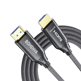 Photo 1 of BOMENYA 8K Fiber Optic HDMI Cable 33FT/10M, Ultra High Speed 48Gbps Active HDMI 2.1 Cable Supports 8K@60Hz, 4K@120Hz Dynamic HDR, eARC, Dolby Atmos, for HDTV Monitor RTX 3090 Xbox Series X PS5 ect
