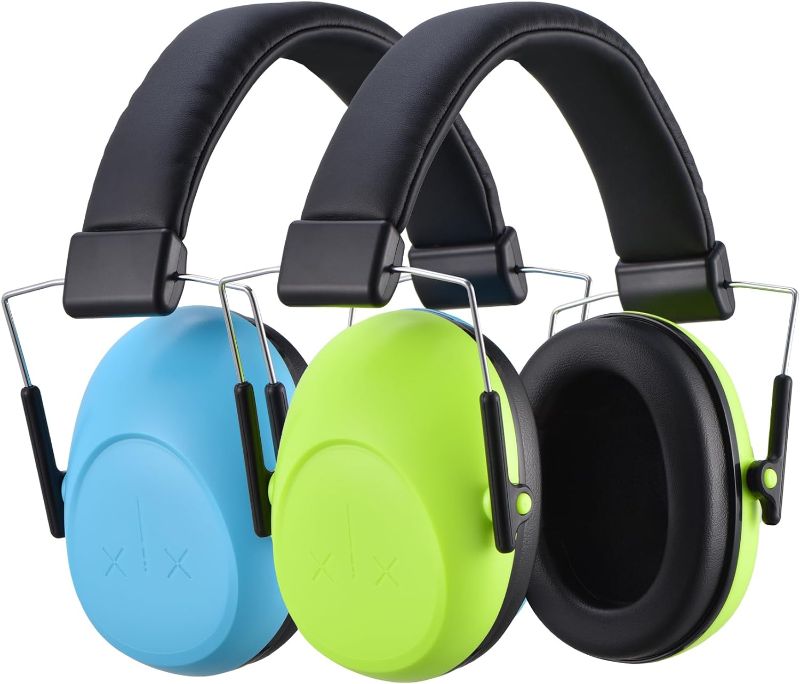 Photo 1 of [2 Pack] Kids Noise Cancelling Headphones, SNR 28 dB Kids Ear Protection Earmuffs for Autism, Toddler, Children, Noise Cancelling Sound Proof Earmuffs/Headphones for Concerts, Air Shows, Fireworks