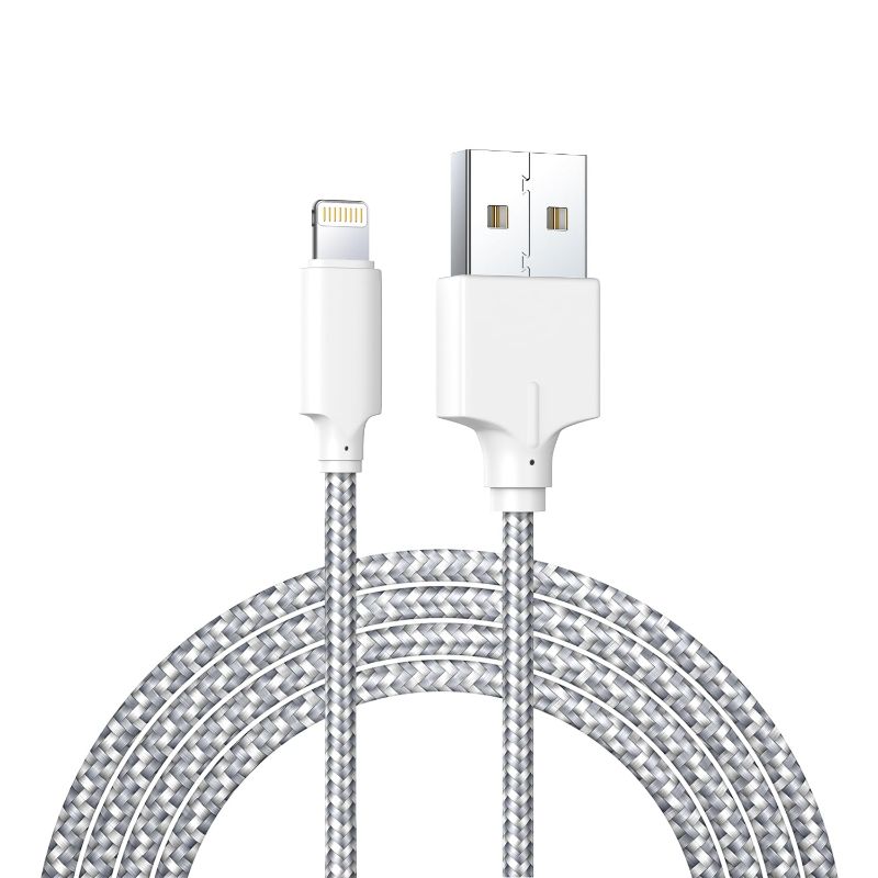 Photo 1 of 2 Pack - WXX 10Ft Phone Charger Cable, [MFi Certified] Lightning Cable Nylon Braided iPhone Charger Cord Fast Charging&Syncing for iPhone 14/13/12/11Pro Max/11Pro/11/XS/Max/XR/X/8/8P/7 