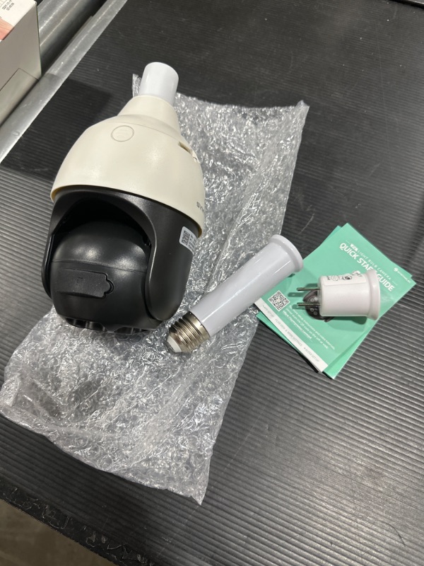 Photo 1 of 5GHz/2.4GHz Light Bulb Security Camera Outdoor Waterproof 2K, SYMYNELEC 5G Dual Band Wireless WiFi Light Socket Security Camera, 4MP Smart Cam with Color Night Vision Human Motion Detection IP65 Alexa 5G/2.4GHz Black&White 1 Pack
