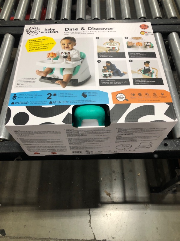 Photo 2 of Baby Einstein Dine & Discover Multi-Use Booster Feeding & Floor Activity Seat with Self-Storing Tray Sea of Support