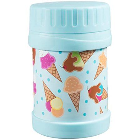 Photo 1 of Bentology Stainless Steel Insulated 13oz Thermos for Kids - Ice Cream - Large Leak-Proof Lunch Storage Jar for Hot or Cold Food Soups Liquids - BPA