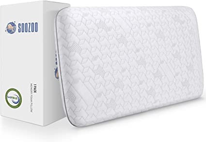 Photo 1 of 
Roll over image to zoom in







VIDEO
Memory Foam Gel Pillow for Sleeping Queen Size 20 x 30 Inches Set of 1, Firm Ventilated Cooling Bed Pillows with Washable Cover 1 Pack, Supportive Pillow for Stomach, Back and Side Sleepers