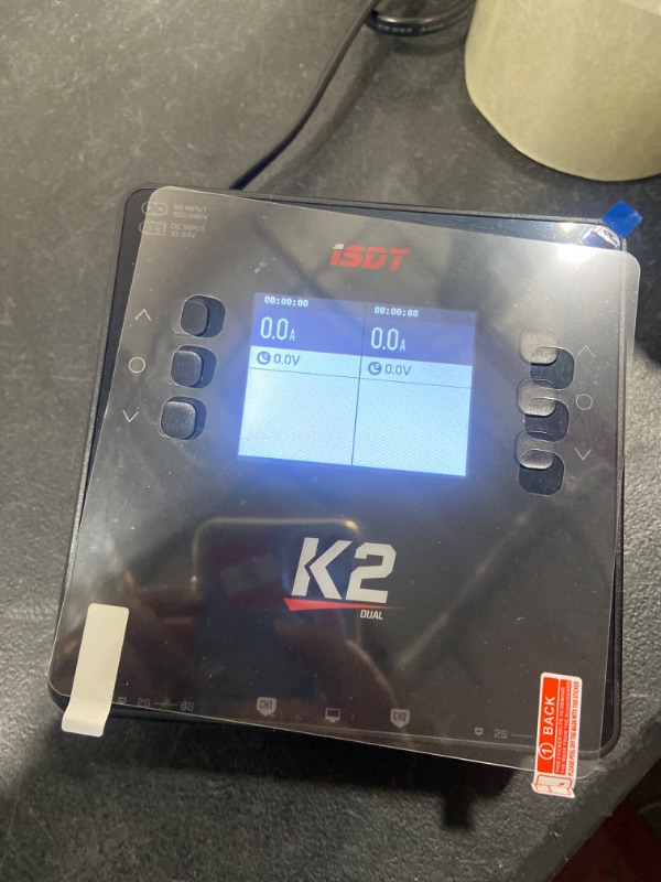 Photo 3 of ISDT K2 AIR Lipo Battery Balance Charger Discharger 1-6S AC 200W DC 500Wx2 20A Smart Charger for Life, Lilon, LiPo, LiHv/Pb/NiMH Battery Balance Charger