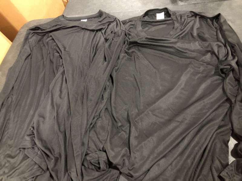 Photo 2 of 2 HANES BLACK COOL DRI LONG SLEEVE SHIRTS SIZE 3X