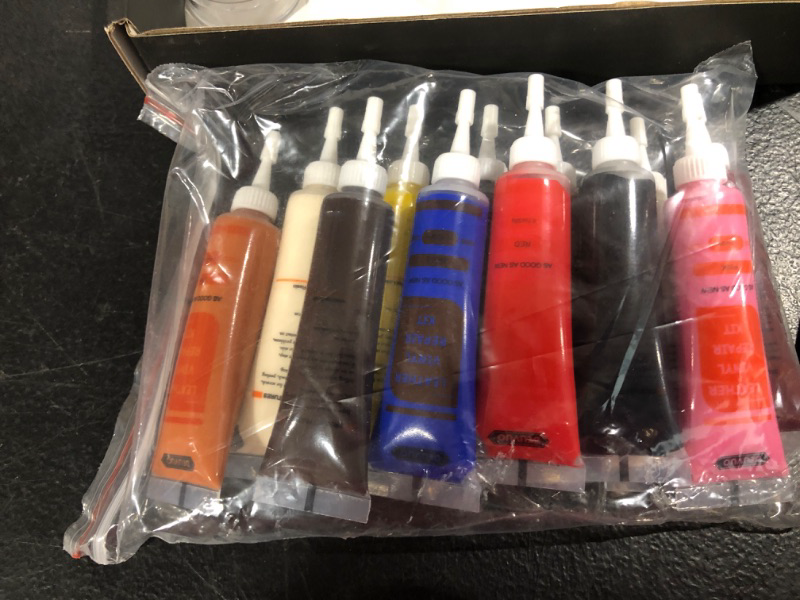 Photo 2 of  Leather Repair Kit for Furniture, Sofa, Jacket, Car Seats and Purse. Super Easy Instructions to Match Any Color, Restore Any Material, Bonded, Italian, Pleather, Genuine
