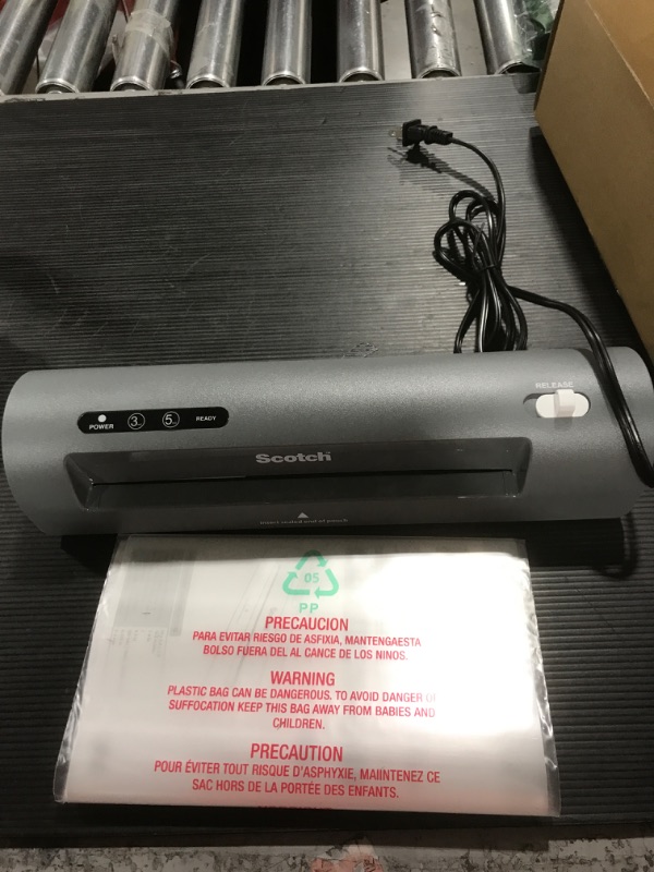 Photo 2 of Scotch Thermal Laminator, 2 Roller System for a Professional Finish, Use for Home, Office or School, Suitable for use with Photos (TL901X) Laminating Machine