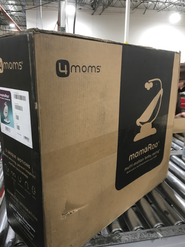 Photo 2 of 4moms MamaRoo Multi-Motion Baby Swing, Bluetooth Baby Swing with 5 Unique Motions, Grey SEALED UNOPENED