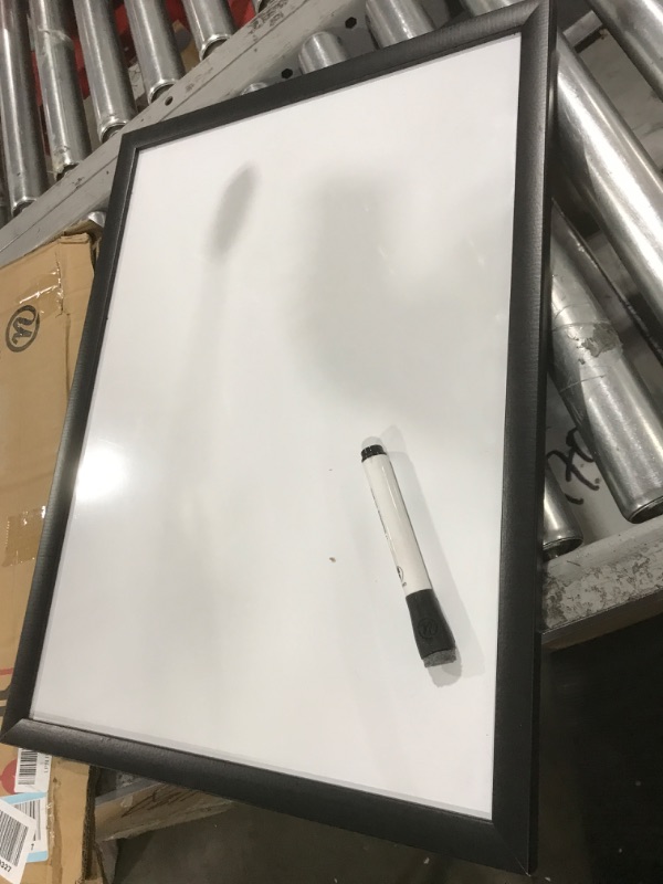 Photo 2 of U Brands Magnetic Dry Erase Board, 17 x 23 Inches, Black Wood Frame (307U00-01) 23'' x 17''