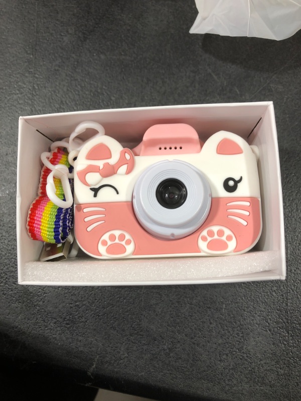 Photo 2 of Xinbeiya Kids Digital Camera, Birthday Toy Gifts for Girls Boys Age 2-10, Children Cameras for Toddler with 1080P Video?Portable and Rechargeable Toy Camera for Girls or Boys (Pink)