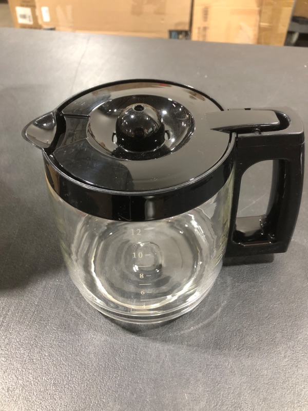 Photo 2 of 12-Cup Replacement Glass Carafe Pot Compatible with Hamilton Coffee Maker Models 46310, 49976, 49966, 49350, 49957, 49954, 49933, 49980A, 49980Z, 49983, 49618, 46300, 49950