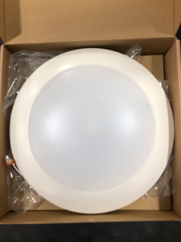 Photo 2 of (ONLY ONE) Pelogona Dimmable LED Ceiling Light 12 Inch, 3000K 4000K 5000K, Round Low Profile Flush Mount, 20W Bright 2000LM, ETL Listed, Easy Installation 12"