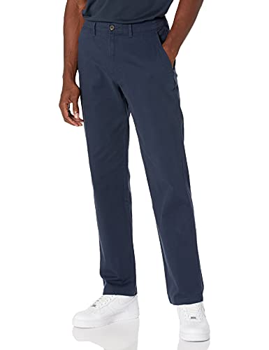 Photo 1 of Amazon Essentials Men's Relaxed-Fit Casual Stretch Khaki Pant, Navy, 38W X 34L
