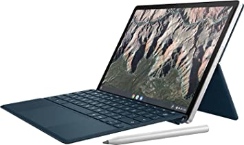 Photo 1 of HP Chromebook x2 11-da0023dx 11" Qualcomm Snapdragon 7c 8 GB Memory; 64 GB eMMC Storage Natural Silver Aluminum & Night Teal (Renewed)
