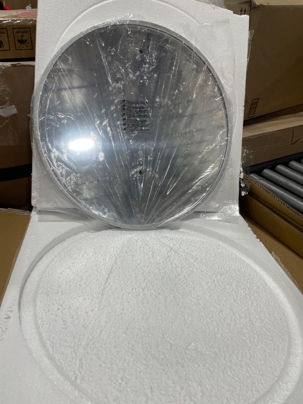 Photo 2 of 20" Round Wall Mirror for Entryways, Washrooms and Living Rooms
