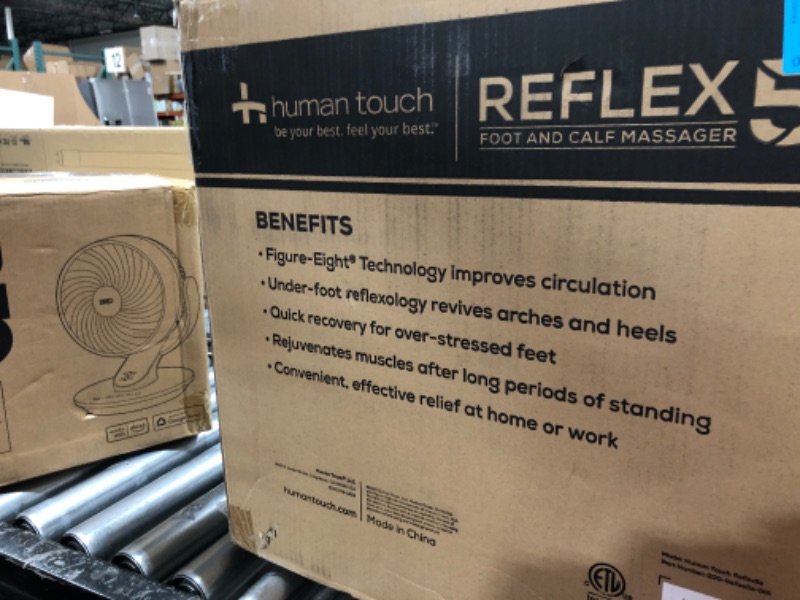 Photo 1 of Human Touch Reflex5s Foot & Calf Massager for Stress & Plantar Fasciitis Relief + Relaxation + Kneading & Compression for Circulation Support - 1 Year Warranty - Adjustable Fit for Women & Men Size 12