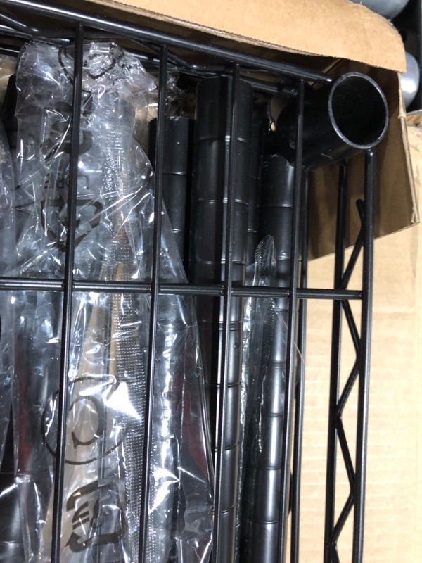 Photo 1 of Amazon Basics Adjustable, Double Hanging Rod Garment Rolling Closet Organizer Rack - Black, 72 inches Black Double Rod