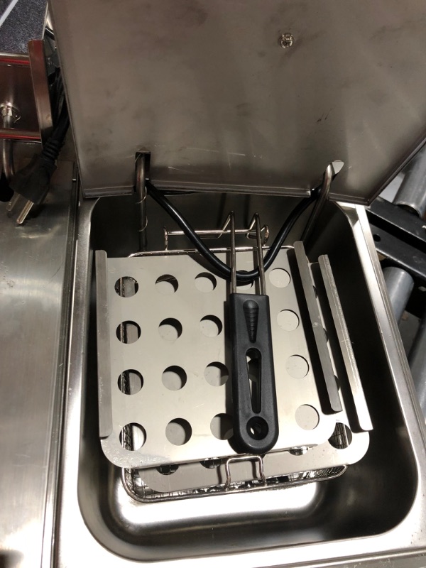 Photo 5 of 5000W Commercial Deep Fryer, 12L Electric Dual Tank Deep Fryer
