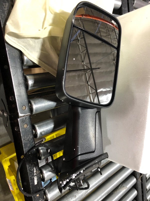Photo 2 of Towing Mirrors for 2019-2022 Ram 1500 - Dodge Tow Mirror with Power Glass Heated Turn Signal Light Puddle Lamp Temp Sensor Flip up Pair Set