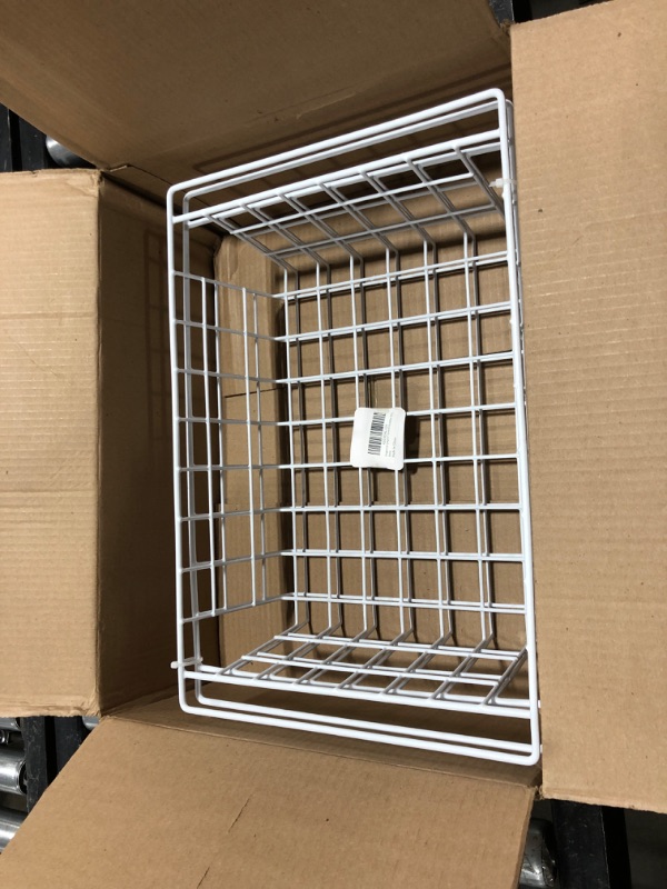 Photo 2 of Orgneas Chest Freezer Organizer Bins Deep Freezer Basket Storage Rack Bins Metal Wire Baskets Large Size 2 Packs